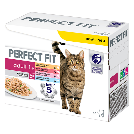 Ekonomipack: Perfect Fit 96 x 85 g - Adult 1+ Mixpack