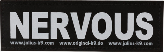 Kardborremärke till Julius K-9 Powersele - S NERVOUS