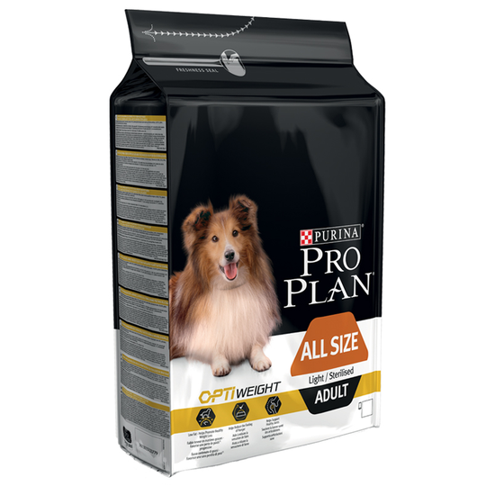 Ekonomipack: 2 eller 3 påsar Pro Plan till extrapris! - All Size Adult Light/Sterilised OPTIWEIGHT (2 x 14 kg)