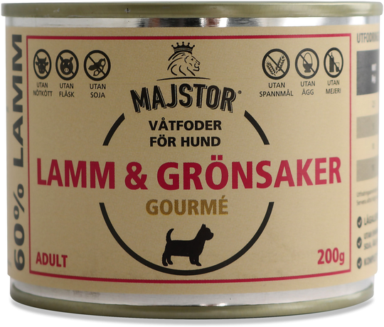 Lamm & Grönsaker Gourmè Våtfoder Hund - 6 x 200 g