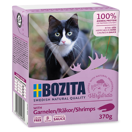 Ekonomipack: 24 x 370 g Bozita bitar i sås Räkor