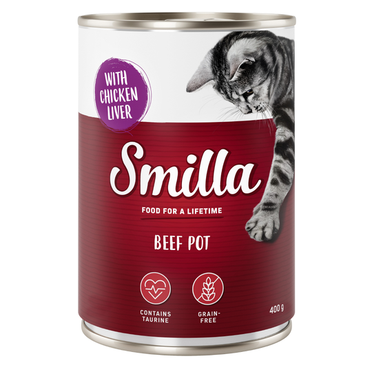 Sparpris! Smilla Pot 6 x 400 g - Beef Pot Nötkött & kycklinglever
