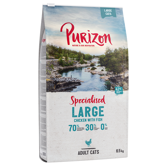 100 kr rabatt! Purizon 2 x 6,5 kg - Large Adult Chicken & Fish