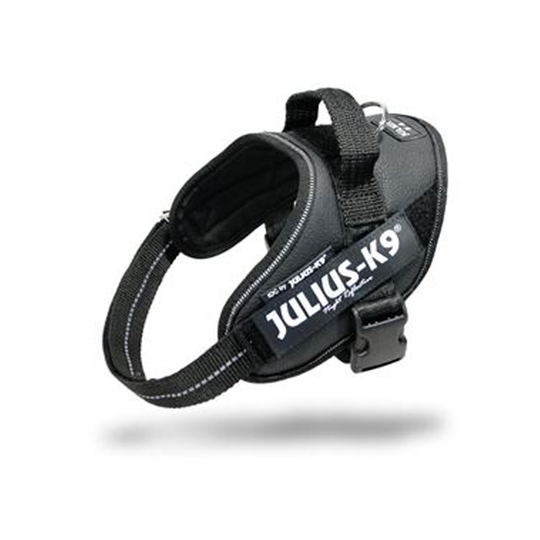 JULIUS-K9® Powersele - svart - Stl. Mini: 51- 67 cm bröstomfång