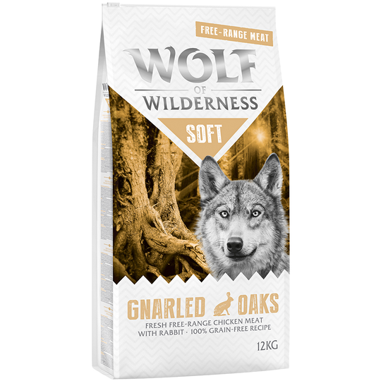 Wolf of Wilderness Soft - Gnarled Oaks - Free Range - Chicken & Rabbit - 12 kg