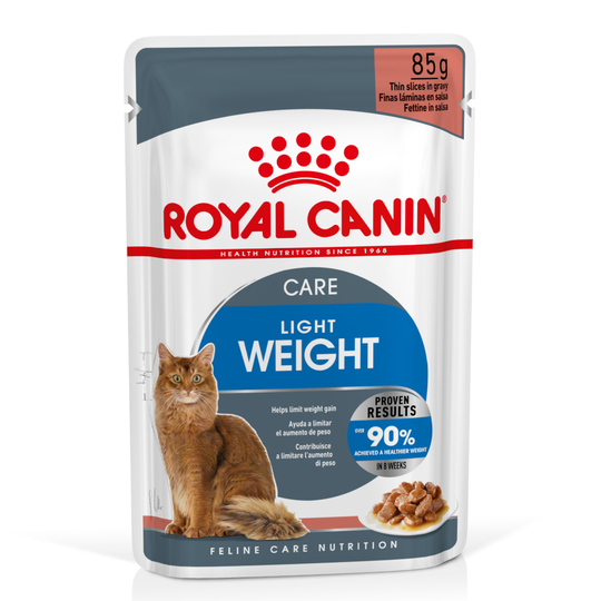36 + 12 på köpet! 48 x 85 g Royal Canin våtfoder katt - Light Weight Care i sås