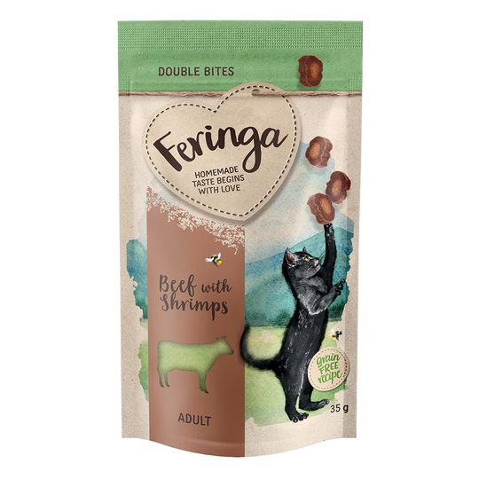 Feringa Double Bites Nötkött & räkor - Ekonomipack: 9 x 35 g