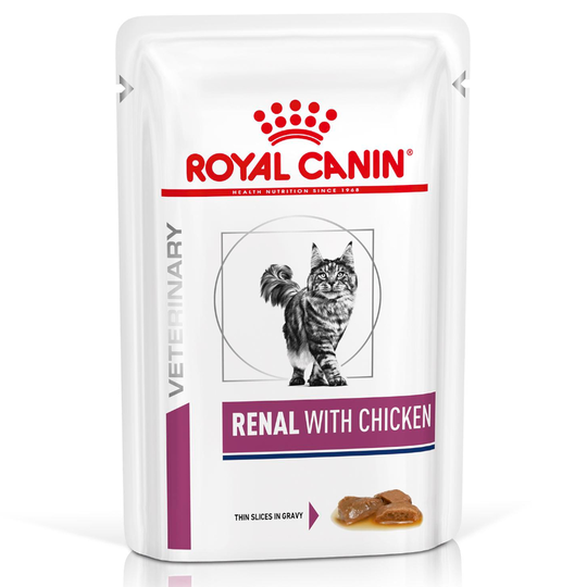 Royal Canin Veterinary Diet Feline Renal Chicken - 48 x 85 g