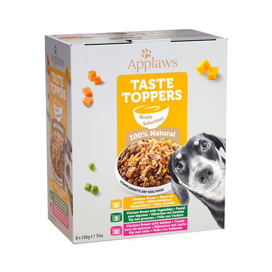 Applaws våtfoder för hund till sparpris! - Buljong: Taste Toppers Mix (8 x 156 g konserv)