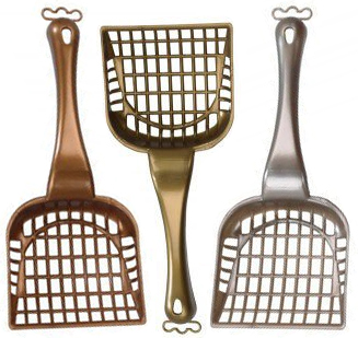 Kattsands spade för grus från EBI- Guld/Silver/Brons