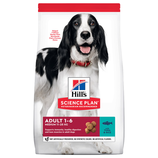 Hill's Science Plan Adult 1-6 Medium Tuna & Rice Ekonomipack: 2 x 12 kg