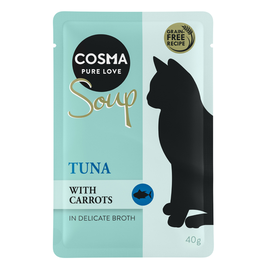 Ekonomipack: Cosma Soup 48 x 40 g - Tonfisk med morötter