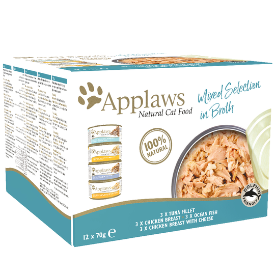 Blandpack: Applaws kattmat Adult 12 x 70 g - Supreme Selection