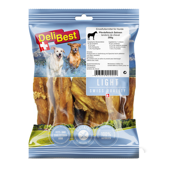 DeliBest Light hästsenor - Ekonomipack: 2 x 200 g