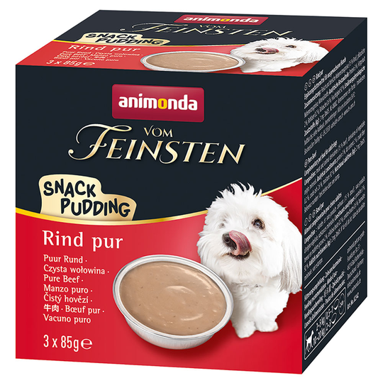 Animonda Vom Feinsten Adult Snack Pudding - 21 x 85 g Nötkött pur