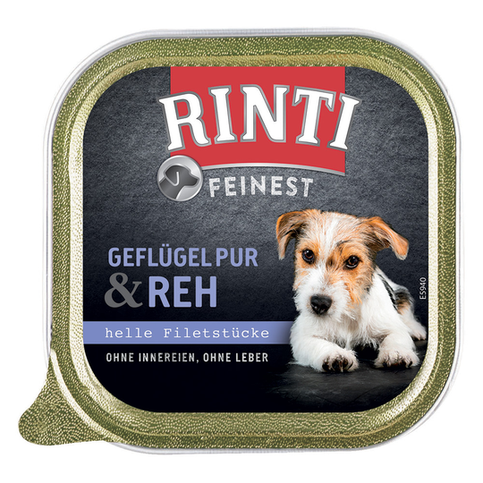 RINTI Finest 11 x 150 g - Fjäderfä & ren