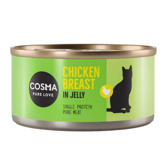Ekonomipack: Cosma Original i gelé 24 x 170 g Kycklingbröst