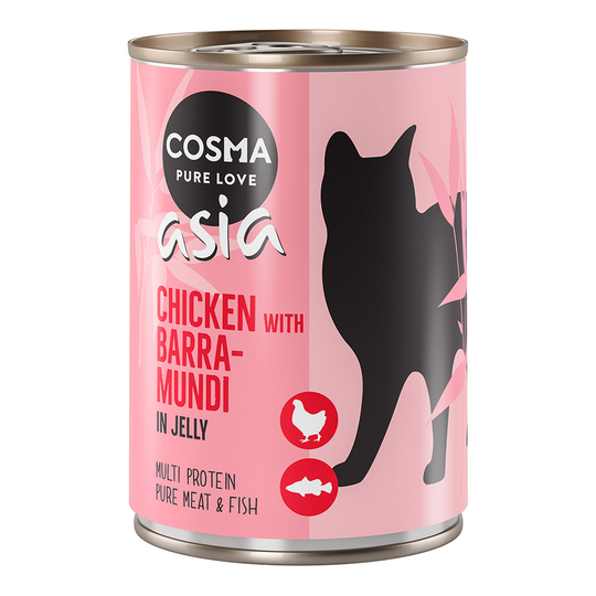 12 x 400 g Cosma Original & Cosma Asia till sparpris! - Asia Kyckling & barramundi