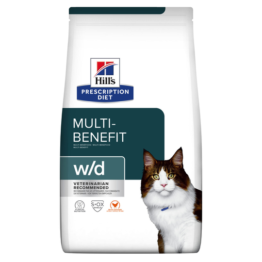 Prescription Diet w/d Multi-Benefit Torrfoder till Katt med Kyckling - 1,5 kg