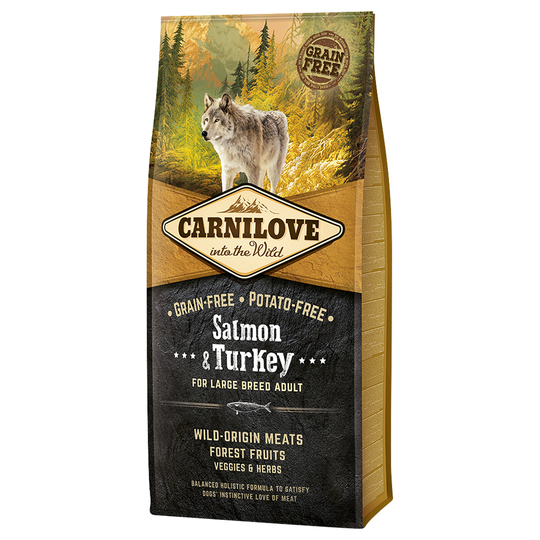 Carnilove Adult Large Breed Salmon and Turkey - Ekonomipack: 2 x 12 kg