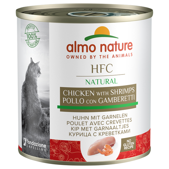 Ekonomipack: Almo Nature HFC 12 x 280 g - Kyckling & räkor