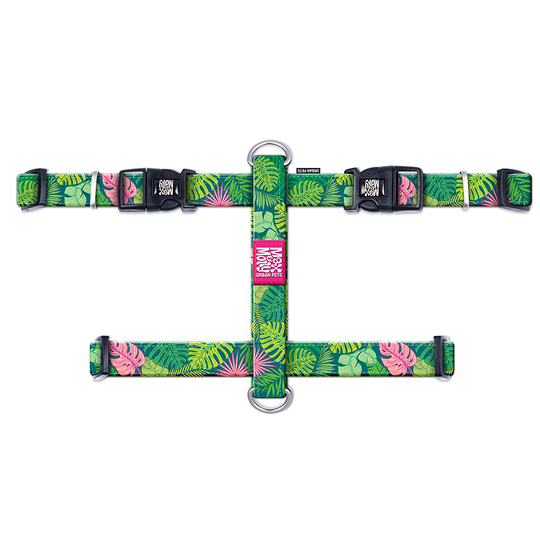 Max & Molly Tropical H-sele - Storlek M: 53-69 cm bröstomfång