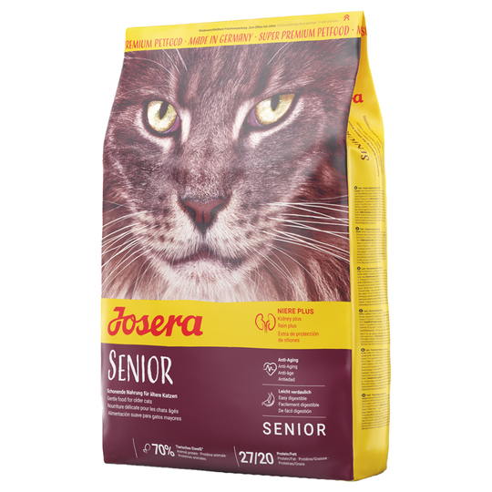 8 + 2 kg på köpet! 10 kg Josera torrfoder katt - Senior