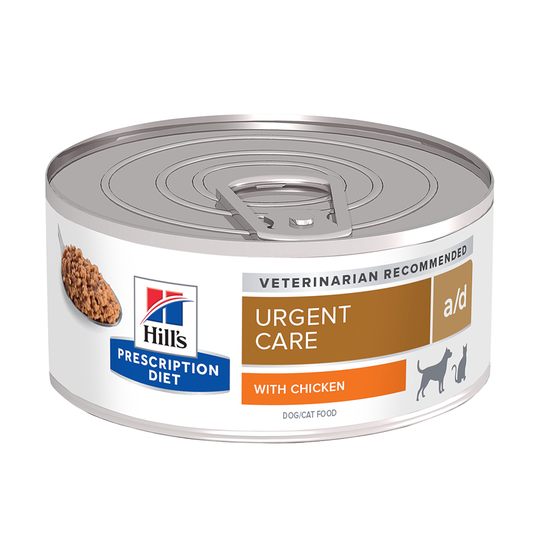Ekonomipack: Hill's Prescription Diet Feline 24 x 156 g burkar - a/d Restorative Care Chicken hund/katt i burk