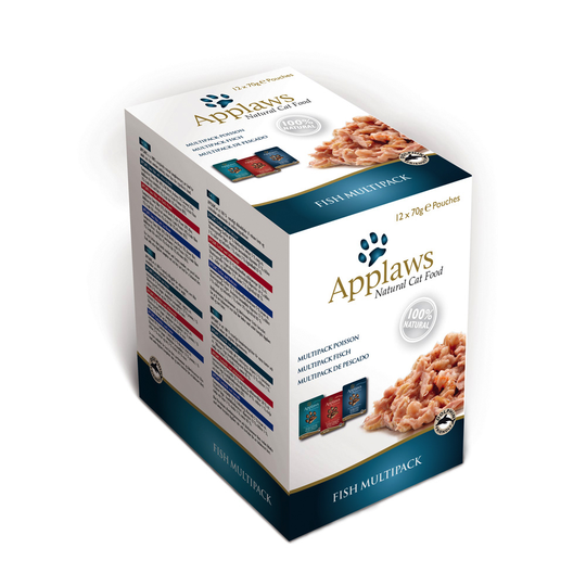 Applaws Selection kattmat - 24 x 70 g Fiskvarianter