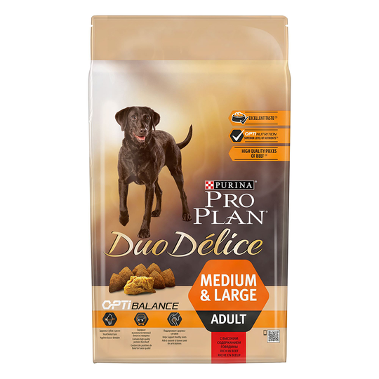 Pro Plan Duo Délice - Beef with Rice - Ekonomipack: 2 x 10 kg