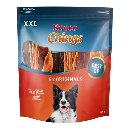 Rocco Chings XXL Pack Mix: kycklingbröst, ankbröst, nötkött 4 x 900 g