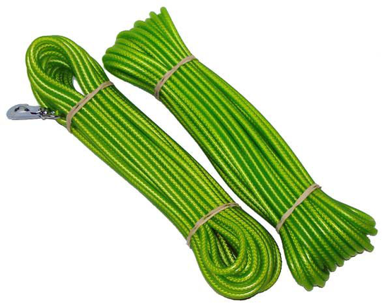 Alac Spårlina Biothane Gjuten Bruks - Limegrön (15 meter x 6 mm)