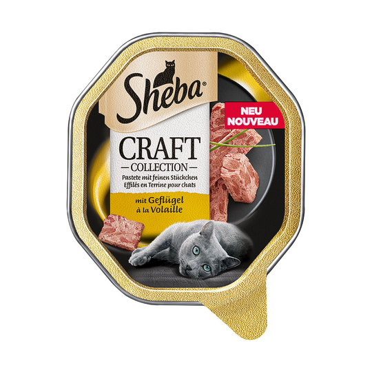 Sheba Craft Collection portionsform 22 x 85 g - Paté med fina bitar av hönskött