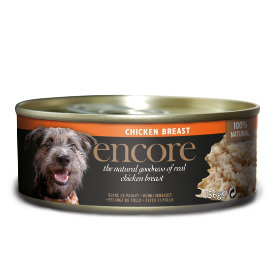 Encore Dog i buljong 12 x 156 g - Kycklingbröst med ris