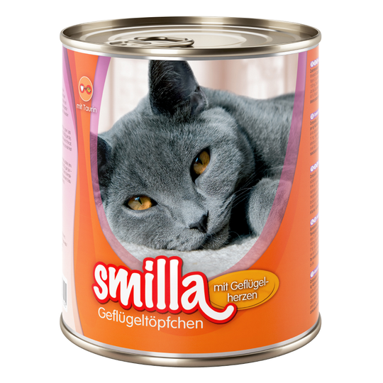 Smilla Poultry Pot 6 x 800 g - Mört fjäderfäkött med fjäderfähjärtan