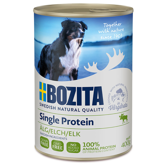 Ekonomipack: Bozita Single Protein Paté 12 x 400 g - Älg