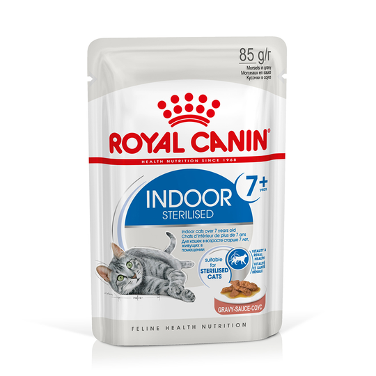 Ekonomipack: Royal Canin våtfoder 96 x 85 g - Indoor Sterilised 7+ i sås