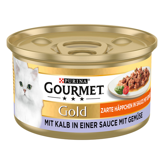 Ekonomipack: Gourmet Gold Bitar i sås 48 x 85 g - Kalv & grönsaker