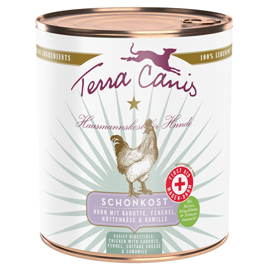 Terra Canis First Aid 6 x 800 g - Kyckling med morötter, fänkål, keso & kamomill