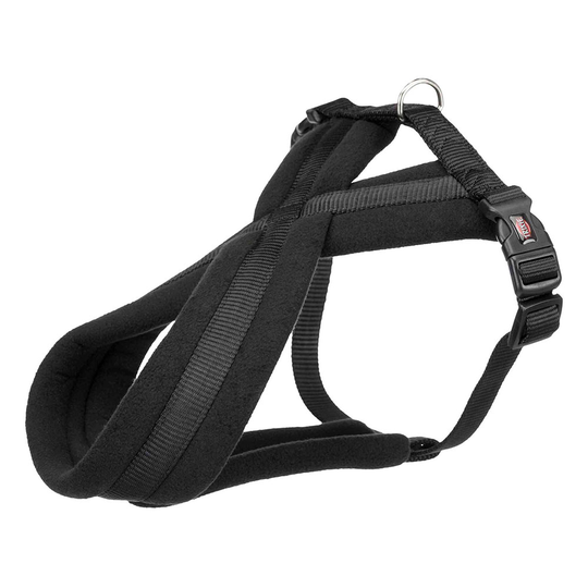 Trixie Premium Touring sele, svart - Stl. L: 60-100 cm bröstomfång