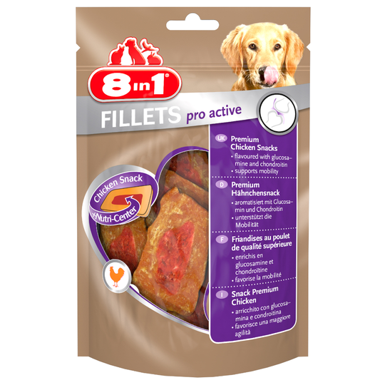 8in1 hundgodis till sparpris! - Fillets Pro Active (80 g)