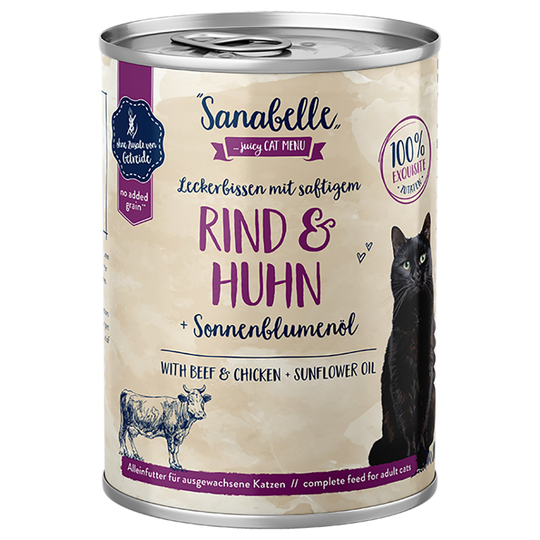 Ekonomipack: Sanabelle All Meat 24 x 400 g Nötkött & kyckling