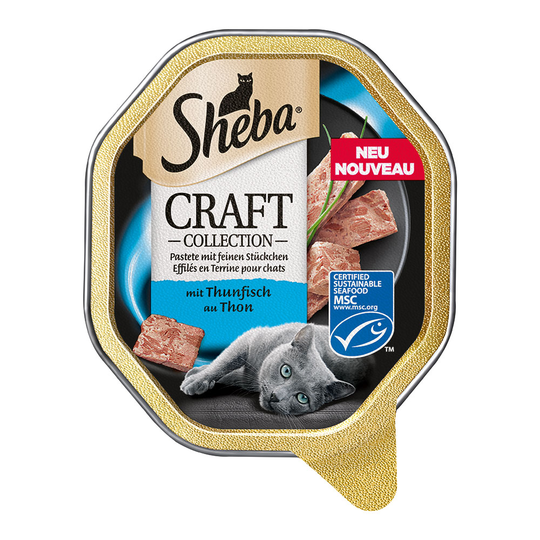 Sheba Craft Collection portionsform 22 x 85 g - Paté med fina bitar av tonfisk