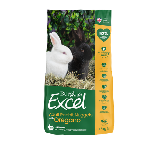 Excel Oregano Kaninfoder för Vuxna Kaniner - 1,5 kg