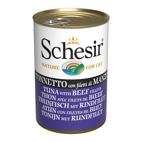 Schesir 6 x 140 g - Tonfisk & nötfilé i gelé