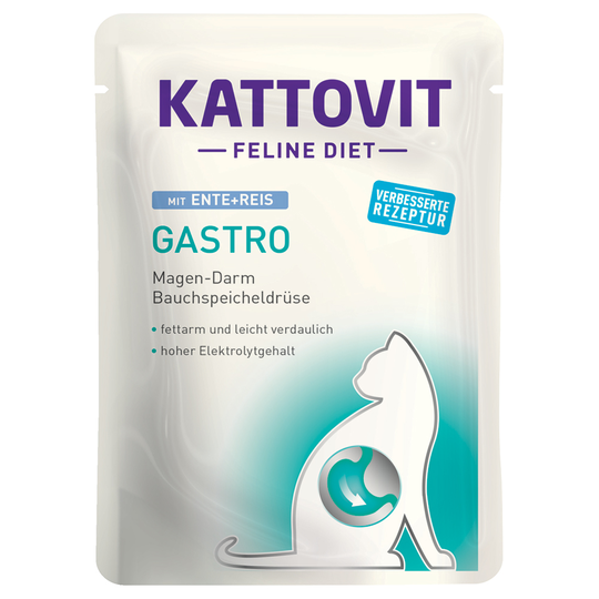 Kattovit Feline Gastro Pouch 24 x 85 g - Anka & ris