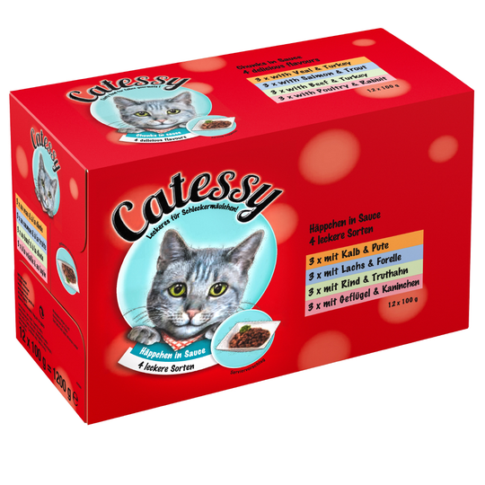 Catessy bitar i sås - 48 x 100 g