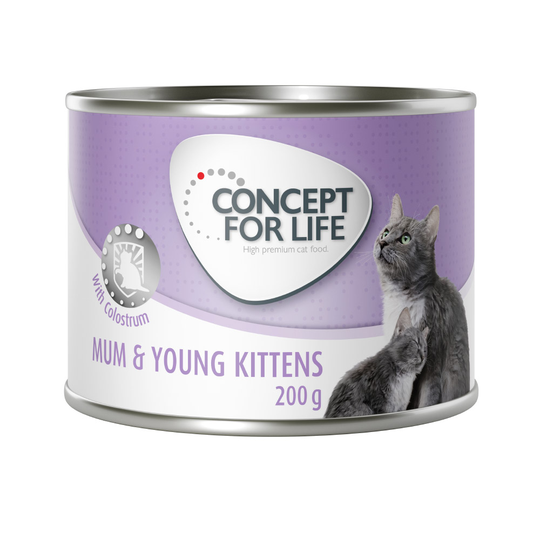 Concept for Life Mum & Young Kittens Mousse - Ekonomipack: 24 x 200 g