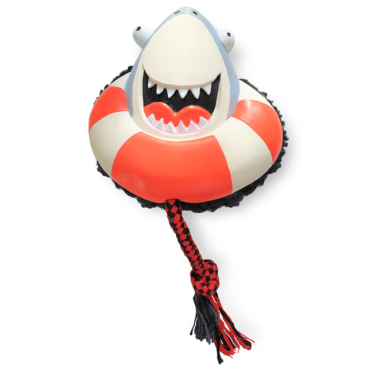 Max & Molly Frenzy the Shark hundleksak - L 28 x B 16,5 x H 6,2 cm