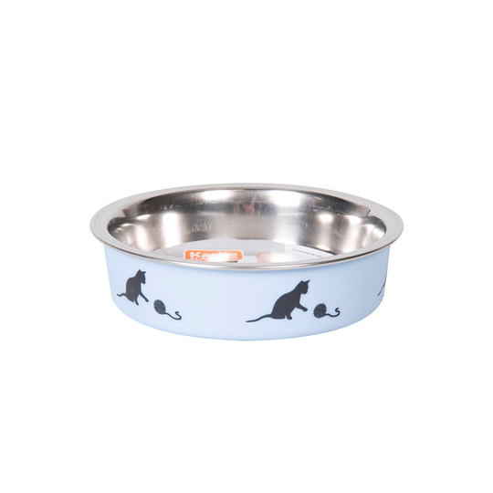 Karlie Ascar kattskål - 160 ml, Ø 10 cm, blau